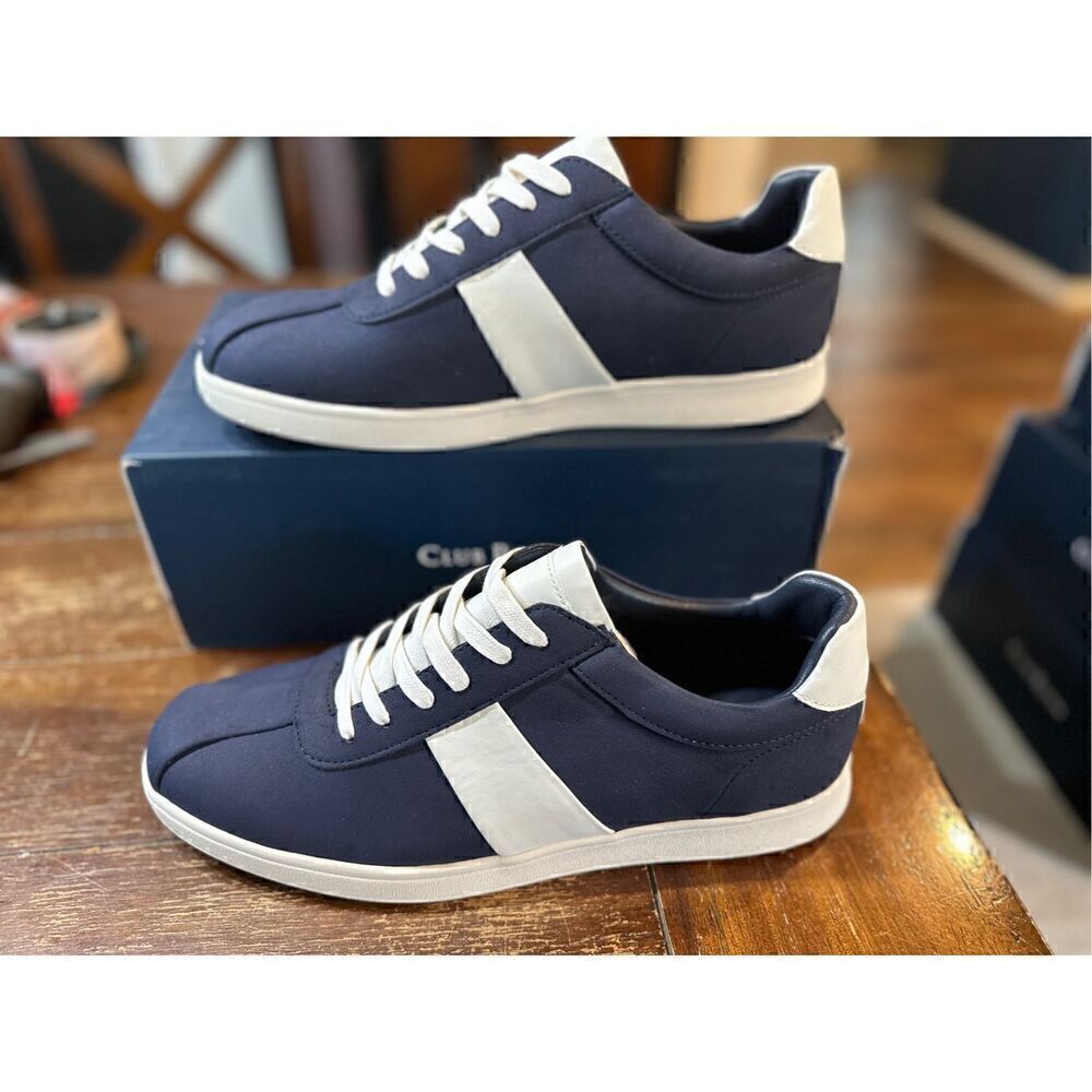 Clubroom Mens Comfort Edwin Round Toe Platform Lace-Up Athletic Sneakers Shoes